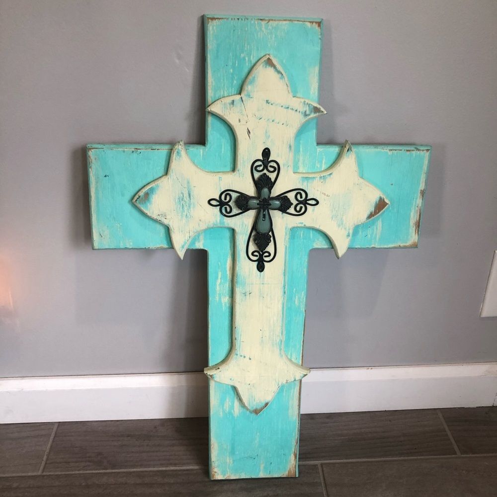 Large Wooden Hanging Wall Cross​